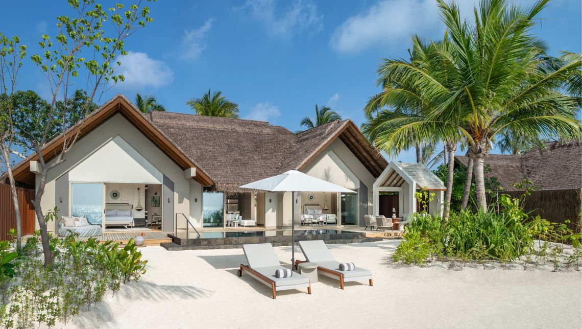 Two-Bedroom Beach Pool Villa at JW Marriott Maldives Kaafu Atoll Island Resort thumbnail 5
